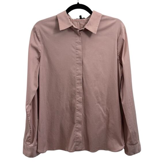 Theory Precise 2 Pink Button Down Shirt - Picture 1 of 6